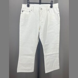 NEW Polo Ralph Lauren Jeans Womens 6 white denim straight leg cropped preppy